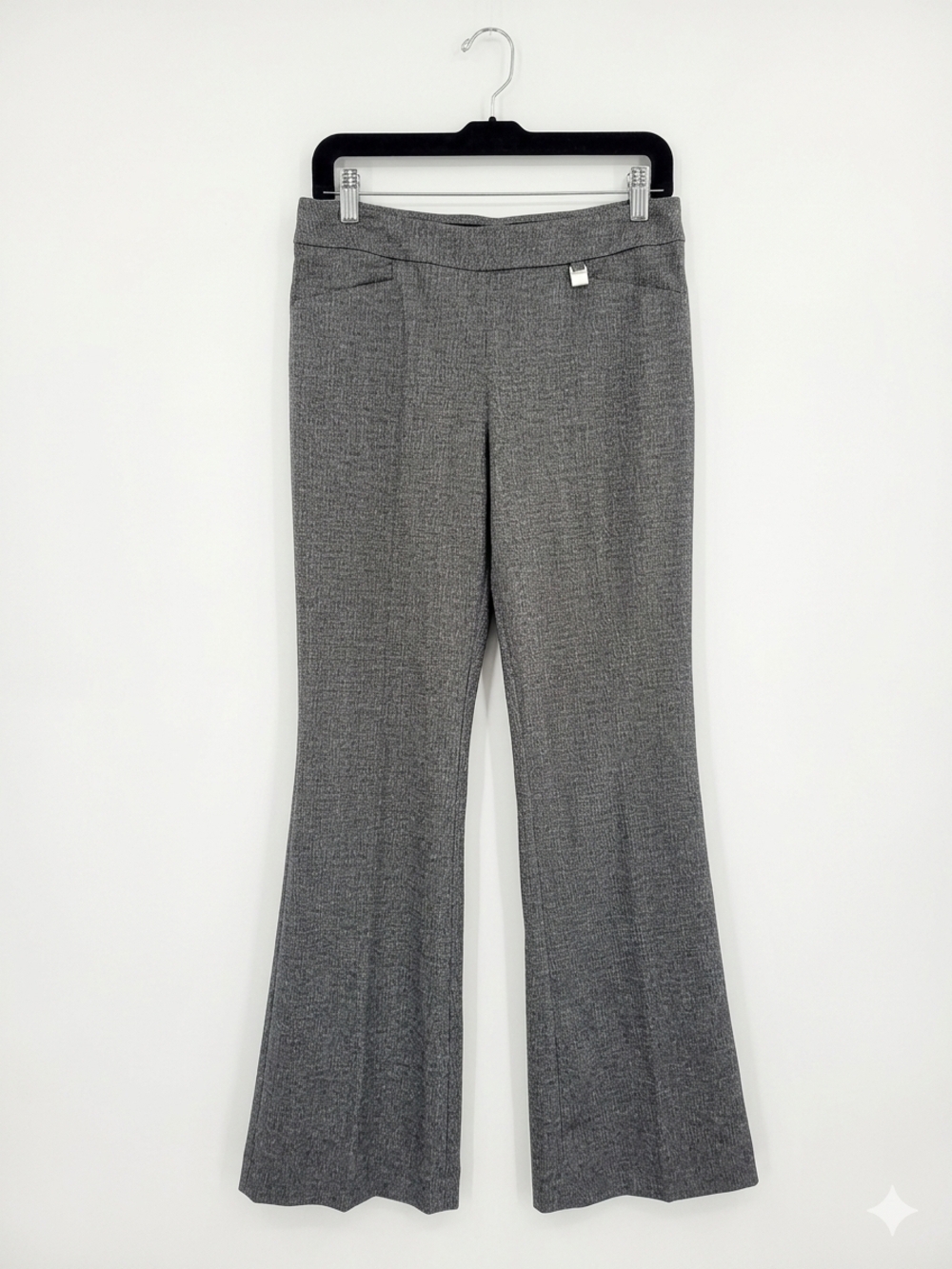 New York & Company Gray Flare Dress Pants